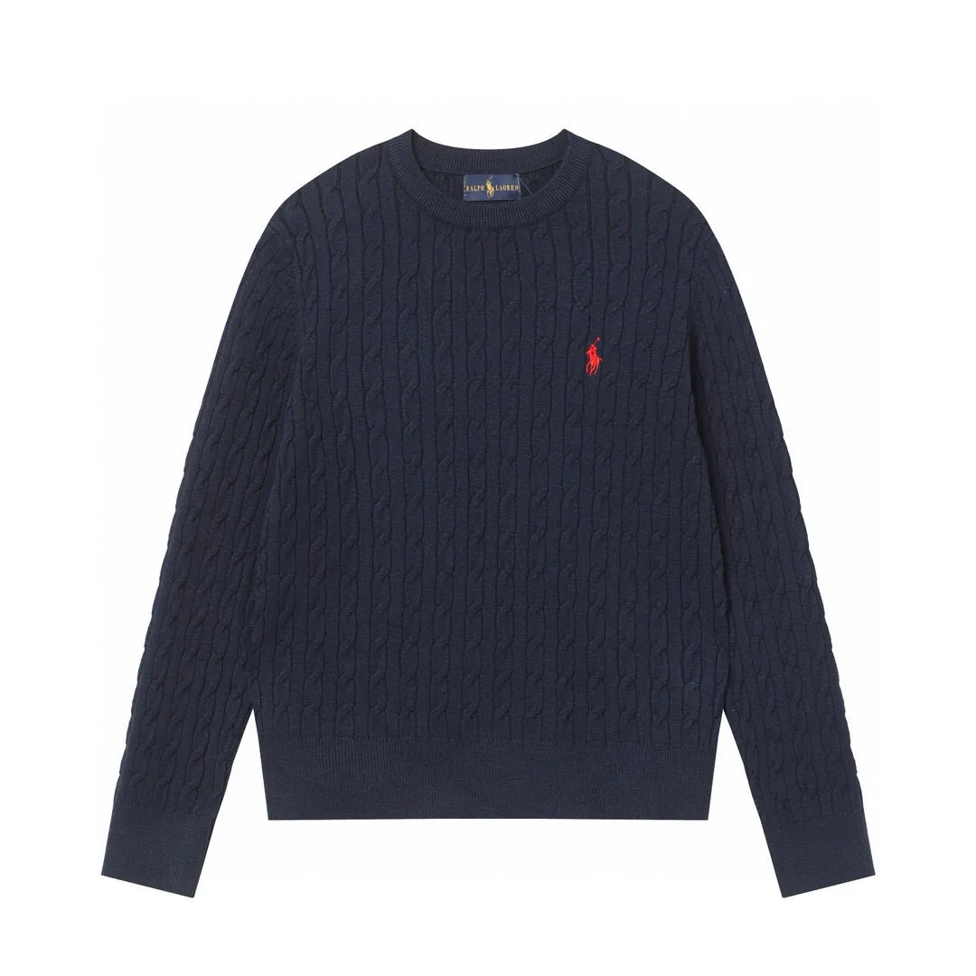 P186 Style No.: 601 -Ralph Lauren RL classic war horse logo embroidered pullover long-sleeved sweater on the chest -The item is made of custom-dyed and custom-spun yarn, purchased from the original version. A full set of customized accessories. Details determine success or failure. Heavy new autumn and winter product. High weight. Soft and delicate. The upper body effect is very nice. Loose fit. Women's model. -Color: white, gray, navy blue, red, khaki, blue, pink. -Sizes: S / M/ Ｌ S size 80-100 jins, M size 100-120 jins, Large size 120-135 jins